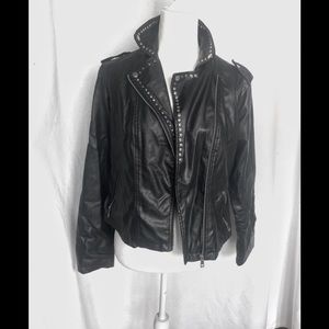 Black Faux Leather Jacket